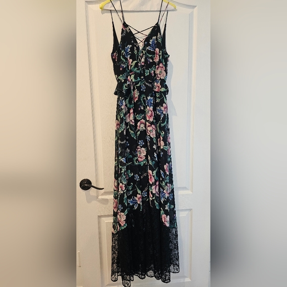 EXPRESS FLORAL lace up Maxi - Picture 2 of 8